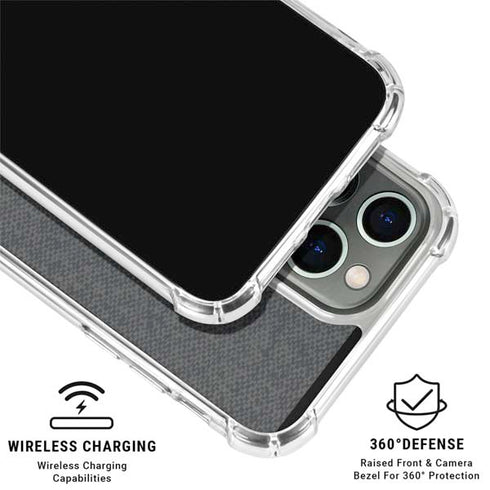 Black and Grey Stripes iPhone 16 Pro Clear Case